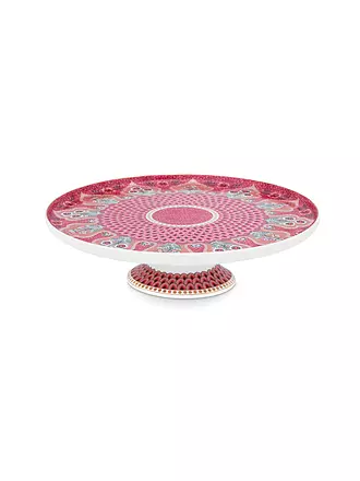 PIP STUDIO | Tortenplatte auf Fuss Mini 21cm Flower Festival Dark Pink | 